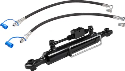 Produktbild von Hydraulischer Oberlenker Kat. 1-1 – verlängert – (440 - 600 mm) mit Sperrblock und 2 x Schläuchen