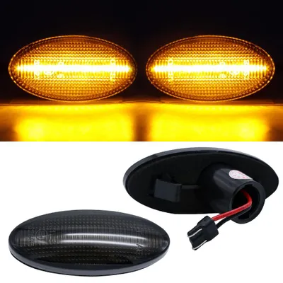 Für Opel Vectra B ab 1995-2002 2x LED Seitenblinker Blinker Schwarz Smoke in der Farbe Schwarz von Goingfast