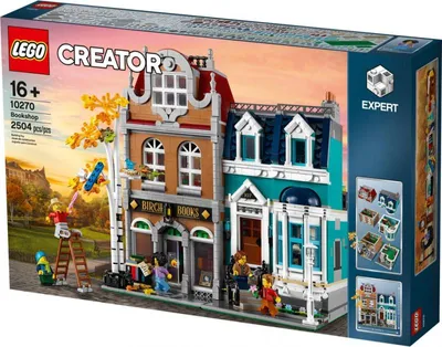 Produktbild von LEGO 10270 Buchhandlung, großes Bauset für Teenager und Erwachsene, Bauen mit Modulen