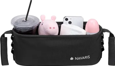 Produktbild von Navaris Kinderwagentasche - Wickeltasche Kinderwagen - Kinderwagen Tasche - Organizer Kinderwagen - Buggy Organizer - Zubehör für Kinderwagen - Tasche