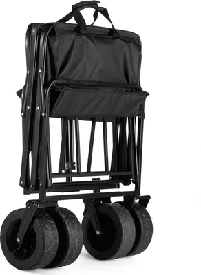 Obrázok produktu pre Outtec® Skladací ručný vozík, nákupný vozík, prepravný vozík - 100 litrov, do 100 kg - 91x59x52 cm - na nákupy a kempovanie