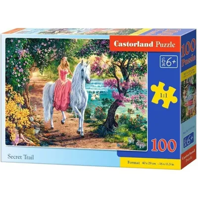 Zdjęcie produktu dla Puzzle 100 elementów „Księżniczka na jednorożcu” 111114