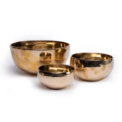 Immagine prodotto di Campana tibetana Shanti color oro - 400-500 G; 13-14 cm