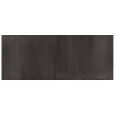 Produktbild von vidaXL Teppich Rechteckig Dunkelbraun 80x200 cm Bambus