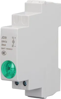 Obrázok produktu pre LED indikátor svetelného obvodu s indikáciou signálu na DIN lište LED indikátor pre rozvádzač AC DC 230V