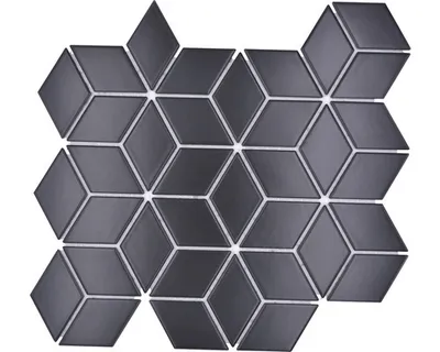 Produktbild von Keramikmosaik POV 05 schwarz matt 26,6x30,5 cm