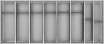 Produktbild von Ninka Cuisio Besteckeinsatz - Besteckkasten für Tandembox 473x1120x55mm graphit