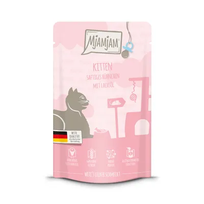 Produktbild von MjAMjAM 11115, Kitten, jede Rasse, Huhn, 125 g, Getreidefrei