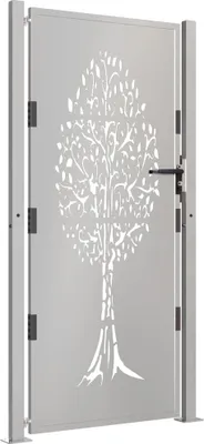 Immagine prodotto di vidaXL Cancello da giardino 105x180 cm in acciaio corten design ad albero