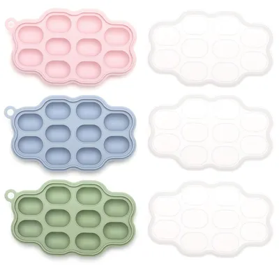 Immagine prodotto di Stampi in silicone per alimenti per bambini - confezione da 3 pezzi