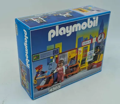 Produktbild von PLAYMOBIL 4303 Bahnhofseinrichtung