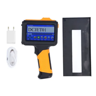 Zdjęcie produktu dla 12,7 mm ręczna drukarka atramentowa BT 4,3-calowy ekran dotykowy LED 600 dpi atramentowa maszyna do kodowania tekstu liczb symboli kodów QR kodów kreskowych