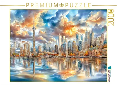 Produktbild von CALVENDO Puzzle Die Skyline von Toronto | 2000 Teile Lege-Größe 90x67cm Foto-Puzzle für glückliche Stunden