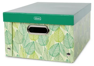 Produktbild von Idena 11195 - Aufbewahrungsbox mit Deckel und Metallgriffen, Aufbewahrungskorb a