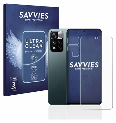 A product shot featuring a smartphone screen protector packaging and a smartphone.