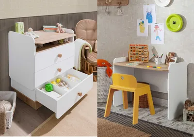 Produktbild von Cilek NATURA BABY Wickelkommoden - Schreibtisch - DUO