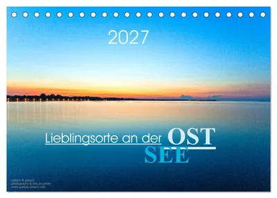 Produktbild von Lieblingsorte an der Ostsee (Tischkalender 2027 DIN A5 quer), CALVENDO Monatskalender
