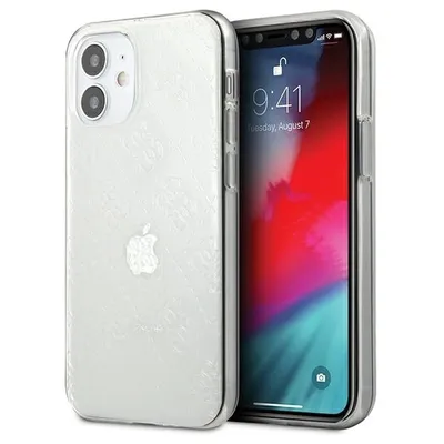Produktbild von Guess Guhcp12S3D4Gtr Iphone 12 Mini 5.4 Transparentes Hardcase 4G 3D Muster Sammlung
