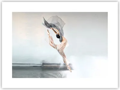 Produktbild von Poster - Poster ohne Rahmen - Tanz Frau Ballerina - 40x30 cm - Wand Bild - Wanddeko - Wandbilder - Kunstposter - Wandposter - Bilder - Kunstdruck - Wanddekoration - Wandbild - P2XAA40x30-5030