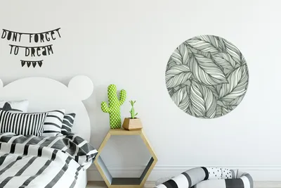 Produktbild von MuchoWow® - Wand Kreis - Das Schlafzimmer - Die Bilder - Wandmalerei - Kunst für das Haus - das Plastik