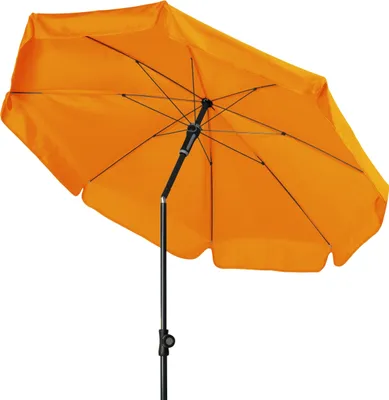 Produktbild von Doppler Sunline Manual ø 200 cm rund Sonnenschirm in 12 Farben Mittelmastschirm Balkonschirm 849 Umbra
