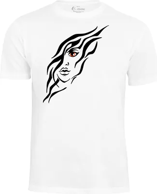 Produktbild von Cotton Prime® T-Shirt Art of Ladies Face XL weiss