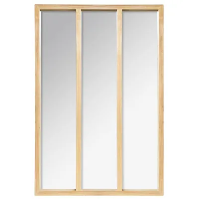 Obrázek produktu pro Dřevěné nástěnné zrcadlo 76x116 cm
