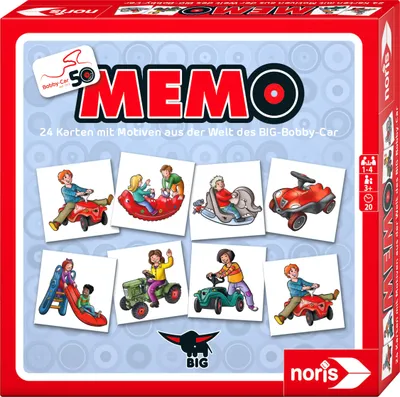Produktbild von Noris 50 Jahre BIG Bobby Car Memory - Das beliebteste Kinderspiel; 608982050