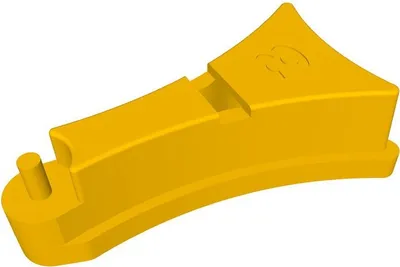 Produktbild von Foxeer Foxwhoop35 Empfängerhalterung 3D Druck TPU gelb