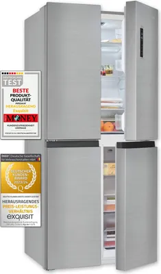 Produktbild von Exquisit Multidoor MD425-150-040C inoxlook | No Frost | Nutzinhalt: 421 L | Temperaturregelung | Alarm
