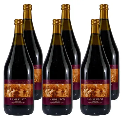 Produktbild von Campetto Lambrusco -halbtrocken- (6 x 1,5L)