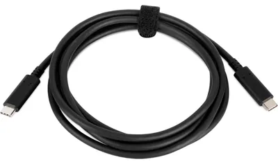 Produktbild von Lenovo 4X90Q59480, 2 m, USB C, USB C, USB 3.2 Gen 1 (3.1 Gen 1), 5 Gbit/s, Schwarz