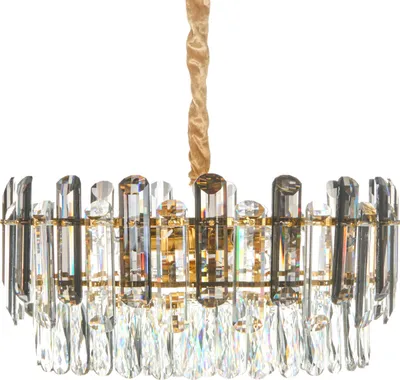 Obrázek produktu pro BELIANI Lustr mosazný kov sklo ⌀ 48 cm závěsná lampa křišťálové sklo glamour styl obývací pokoj ložnice
