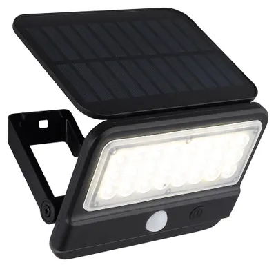 Produktbild von GLOBO 36500 Solarleuchte Kunststoff schwarz matt, LED