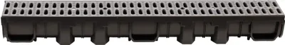 Produktbild von ScarMaxx 1m Entwässerungsrinne Bodenrinne A15 115 mm Stegrost Grau - 13x100x11,5cm