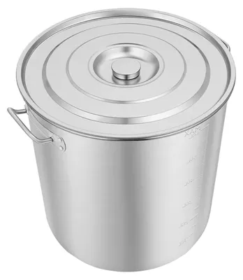 Produktbild von Großer Suppentopf 70 l - 201 Edelstahl Kochtopf - Hohe Kapazität - Für Restaurant Hotel Buffet - Zum Kochen Schmoren Frittieren - Induktionsgeeignet - Silber
