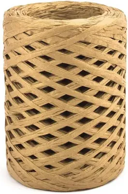Produktbild von 100 m handgestricktes Bast-Strohgarn aus Papier für Stricken und Häkeln