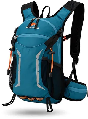 Productafbeelding van CarryQuest® - Rugzak voor klimmen - 25 liter, nylon, waterafstotend, met drinkreservoir, blauw