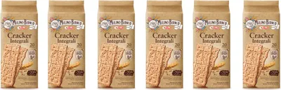 Produktbild von 6x Mulino Bianco Crackers kekse integrali 100% vollkorn Salzgebäck 500g gesalzen