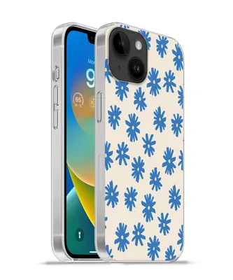 Produktbild von MuchoWow® Handyhülle Schutzhülle Hülle für Apple iPhone 14 - Softcase Blume - Muster - Minimalismus Silikon Softcase Handy Hülle - Mobiltelefonhülle