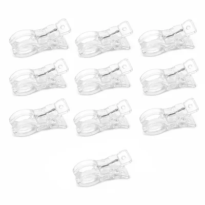 Produktbild von 10er Set Poolabdeckungsclips, transparente Poolabdeckung Klemmen mit starker Haltekraft, geeignet für Poolzubehör, Aufstellpools & Poolabdeckplanen