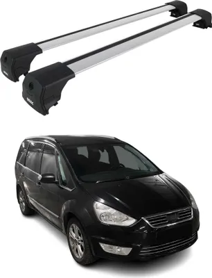 Zdjęcie produktu dla Bagażnik dachowy do Ford Galaxy 2006-2015 srebrny aluminiowy 2 szt