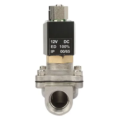 Zdjęcie produktu dla Elektryczny zawór elektromagnetyczny, zawór elektromagnetyczny, zawór elektromagnetyczny wody, normalnie otwarty elektryczny zawór elektromagnetyczny, zawór elektromagnetyczny ze stali nierdzewnej, elektryczny zawór elektromagnetyczny G1