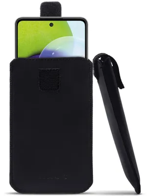 Produktbild von Schutzhülle für Samsung Galaxy M11 Handy Tasche Leder Hülle PullTab Schwarz Case