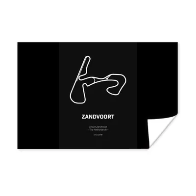 Produktbild von MuchoWow® Poster Zandvoort - Formel 1 - Schwarz 60x40 cm - Schlafzimmerdekoration