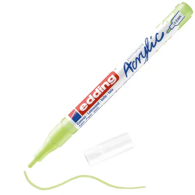 Produktbild von Edding 5300 Acrylmarker Fein, Grün, Grün, Fein, 1 mm, 2 mm, Tinte auf Wasserbasis