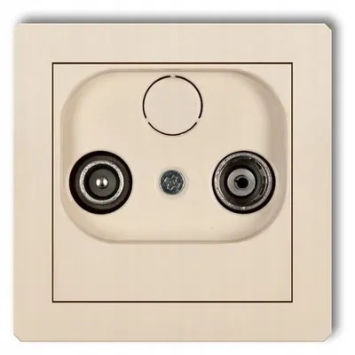 Obrázek produktu pro Karlik 1DGT-1 Béžová telefonní zásuvka DECO