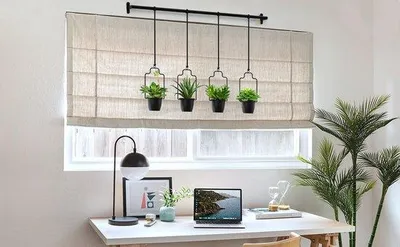 Image de Lot de 4 pots de fleurs suspendus en mélamine