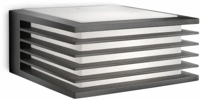 Produktbild von Philips myGarden Shades Wandleuchte, 15W, Wandbeleuchtung für den Außenbereich, Anthrazit, Metall, IP44, II, Modern