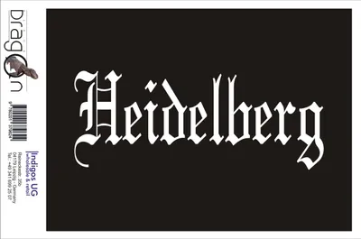 Produktbild von Aufkleber / Autoaufkleber - JDM / Die cut / Auto / OEM - Stadt Heidelberg - 200x80mm weiß - Heckscheibe / Heckscheibenaufkleber